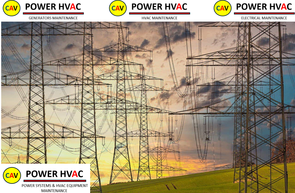 CAV POWER HVAC banner power lines